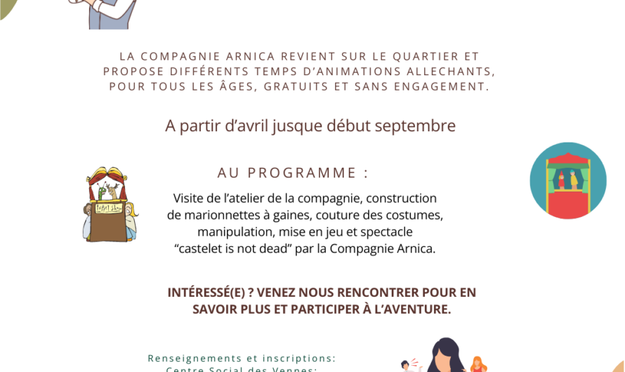 Animations marionnettes avec la compagnie Arnica