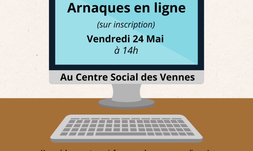 Vendredi 24 Juin à 14h : Animation sur les arnaques en lignes