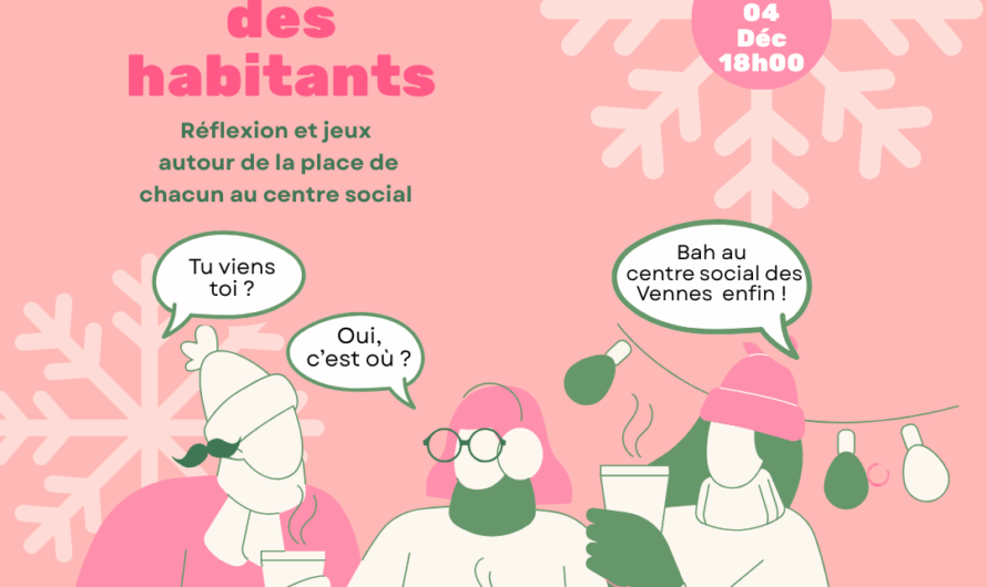 Apéro des Habitants : Jeudi 4 Décembre à 18h